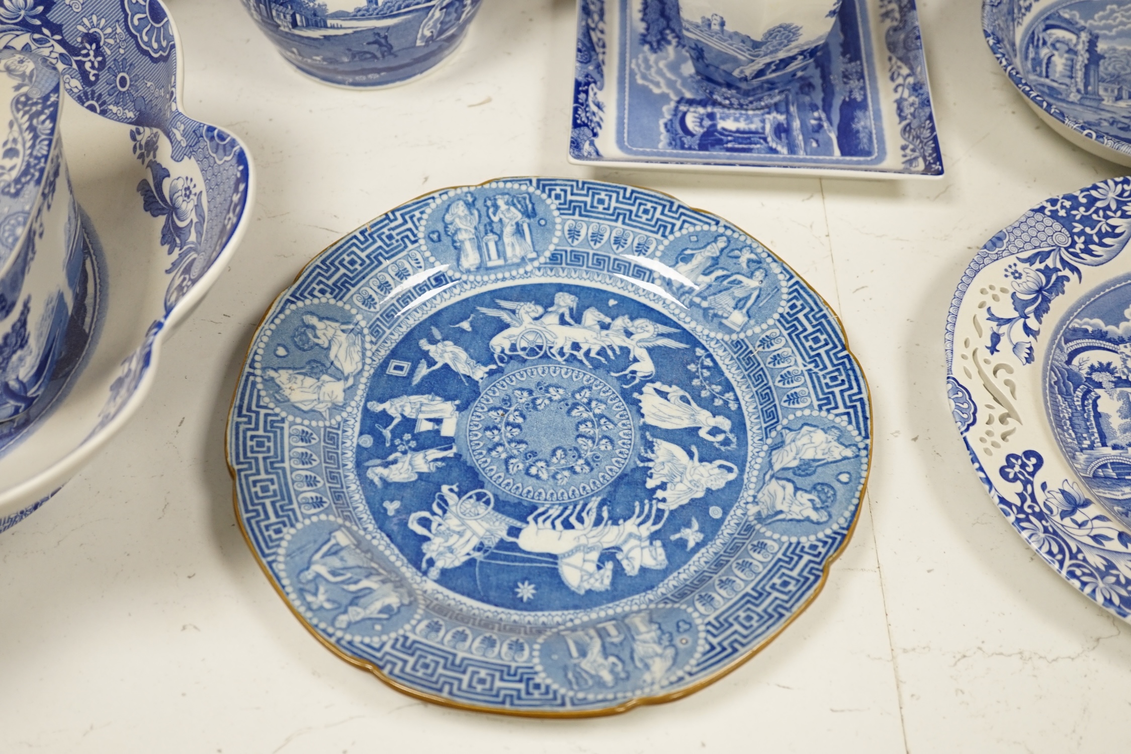 A collection of mostly Copeland Spode 'Italian' blue and white china